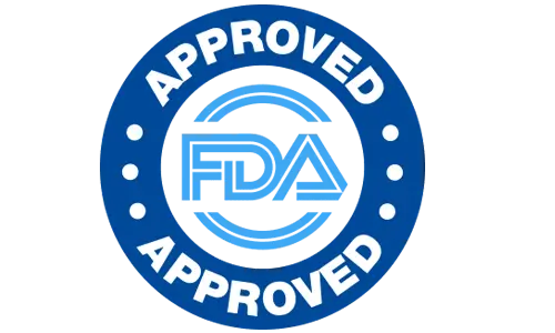 FDA Approved facility badge – Flow Force Max prostate supplement produced in FDA-approved manufacturing facility