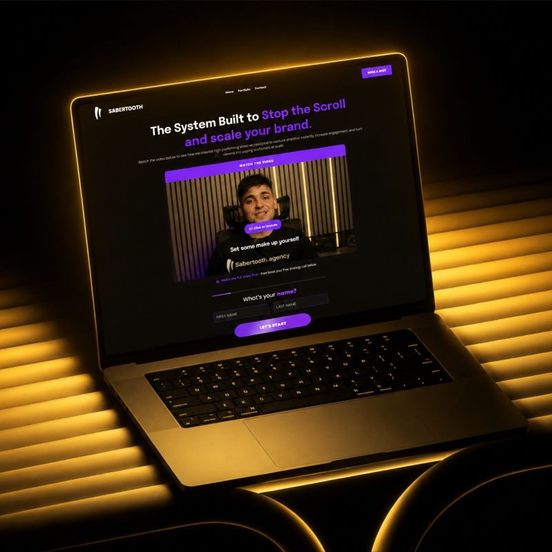 Sabertooth Agency Website Build