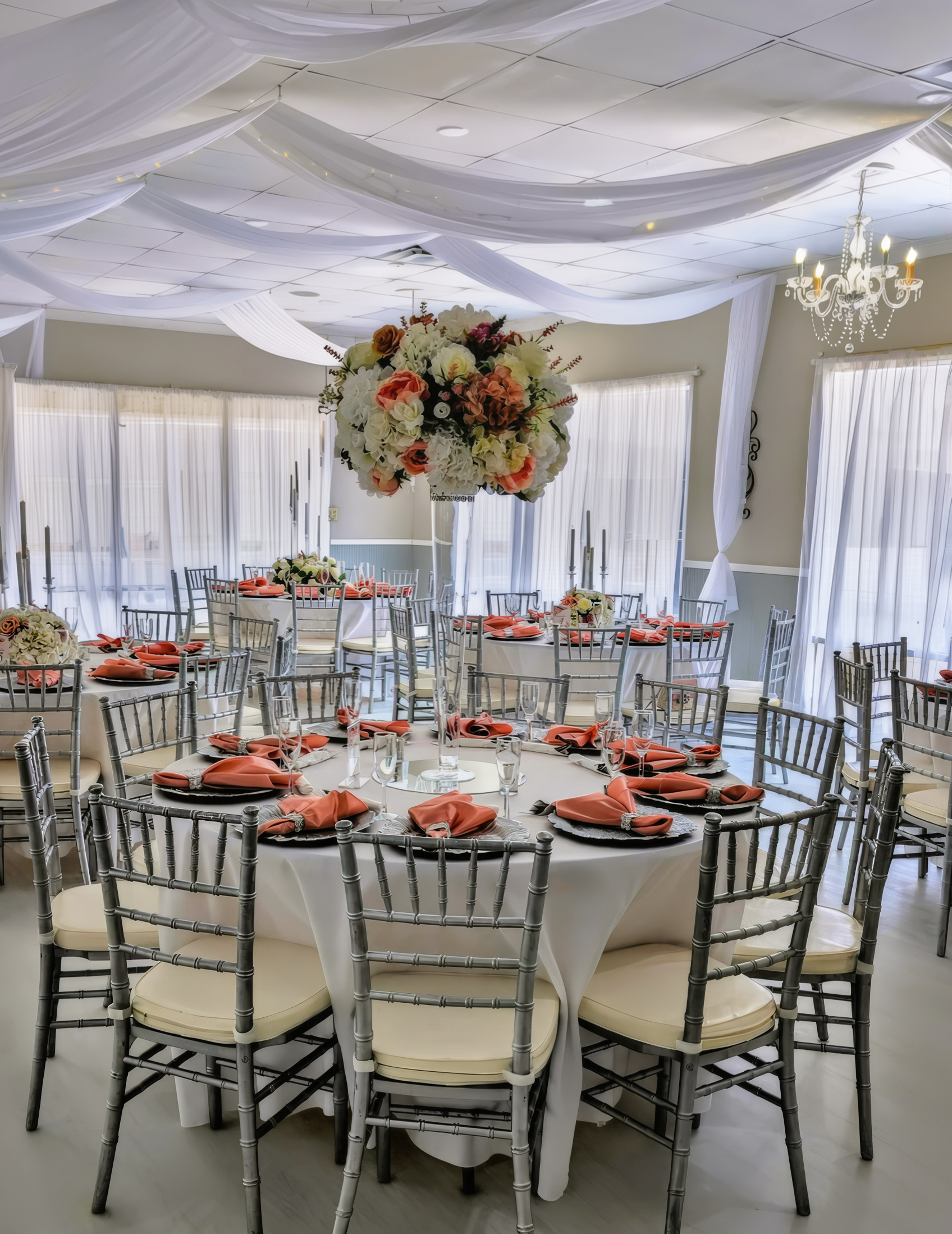 Wedding reception designed and styled by our team