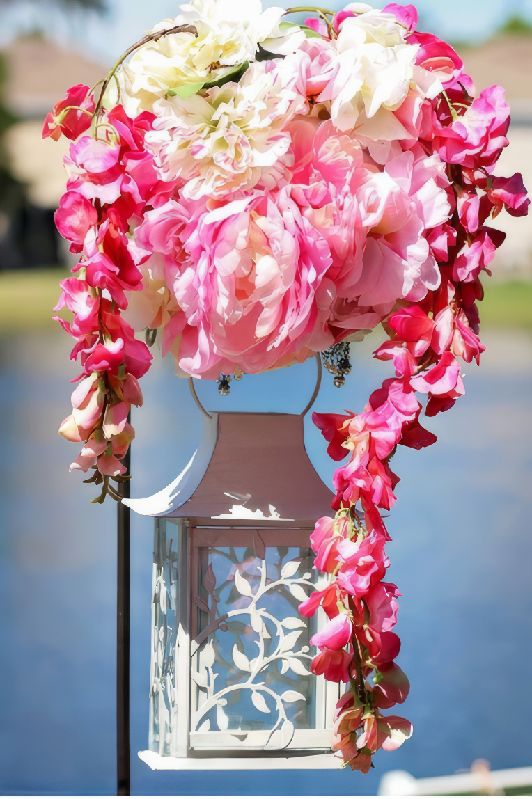 Custom floral design for a wedding