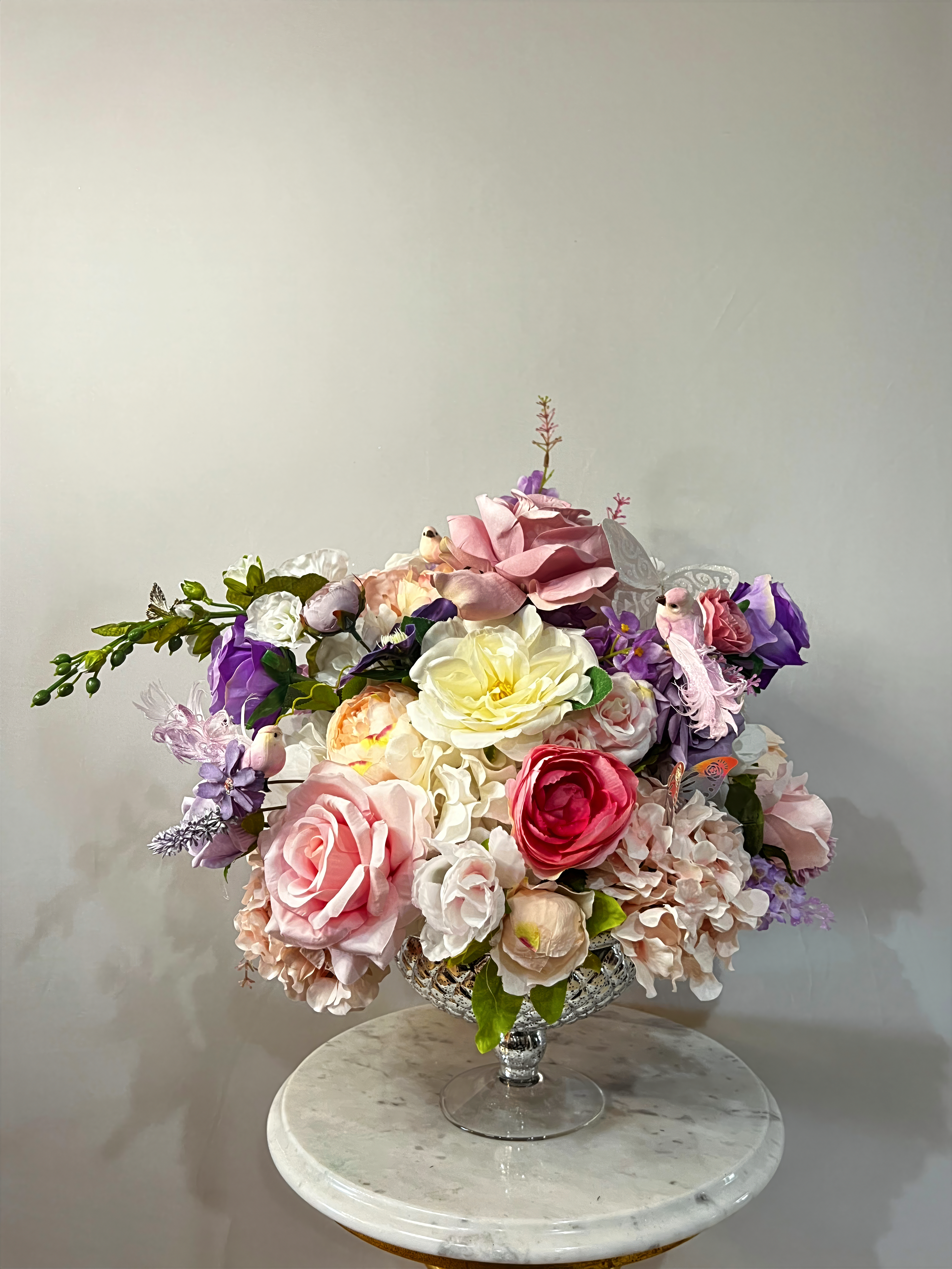 Floral details styled for the celebration