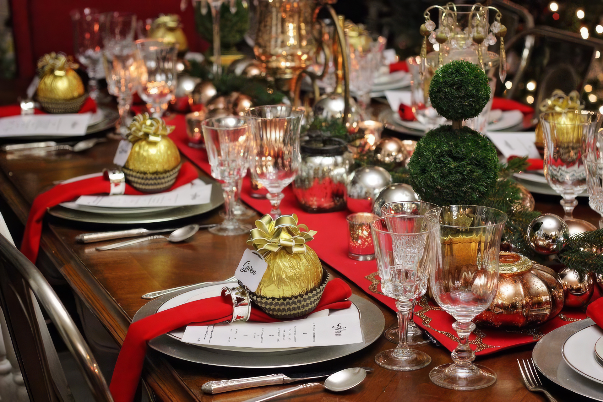 Designed tablescape with layered textures