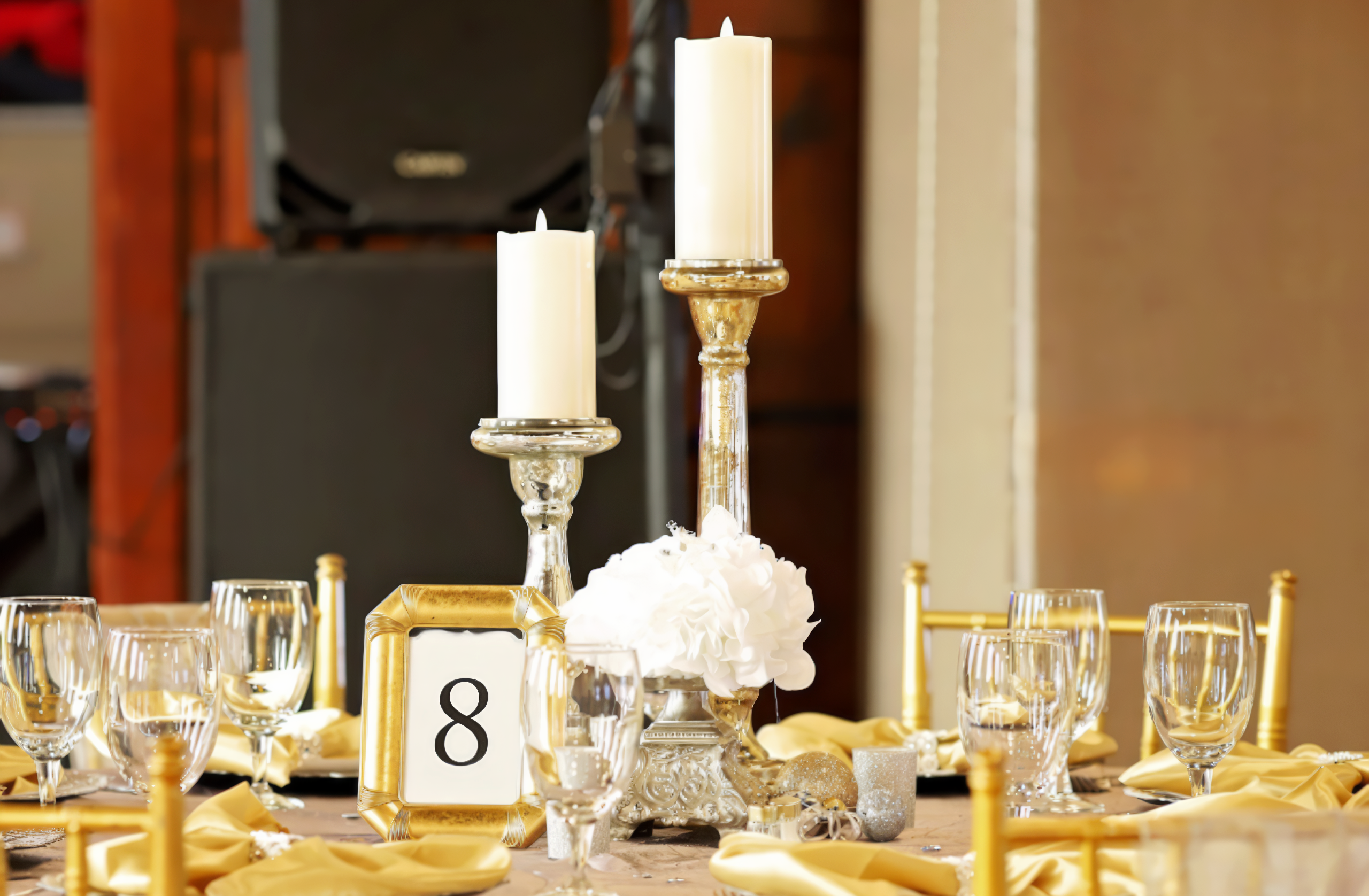 Wedding day details arranged by our planning team
