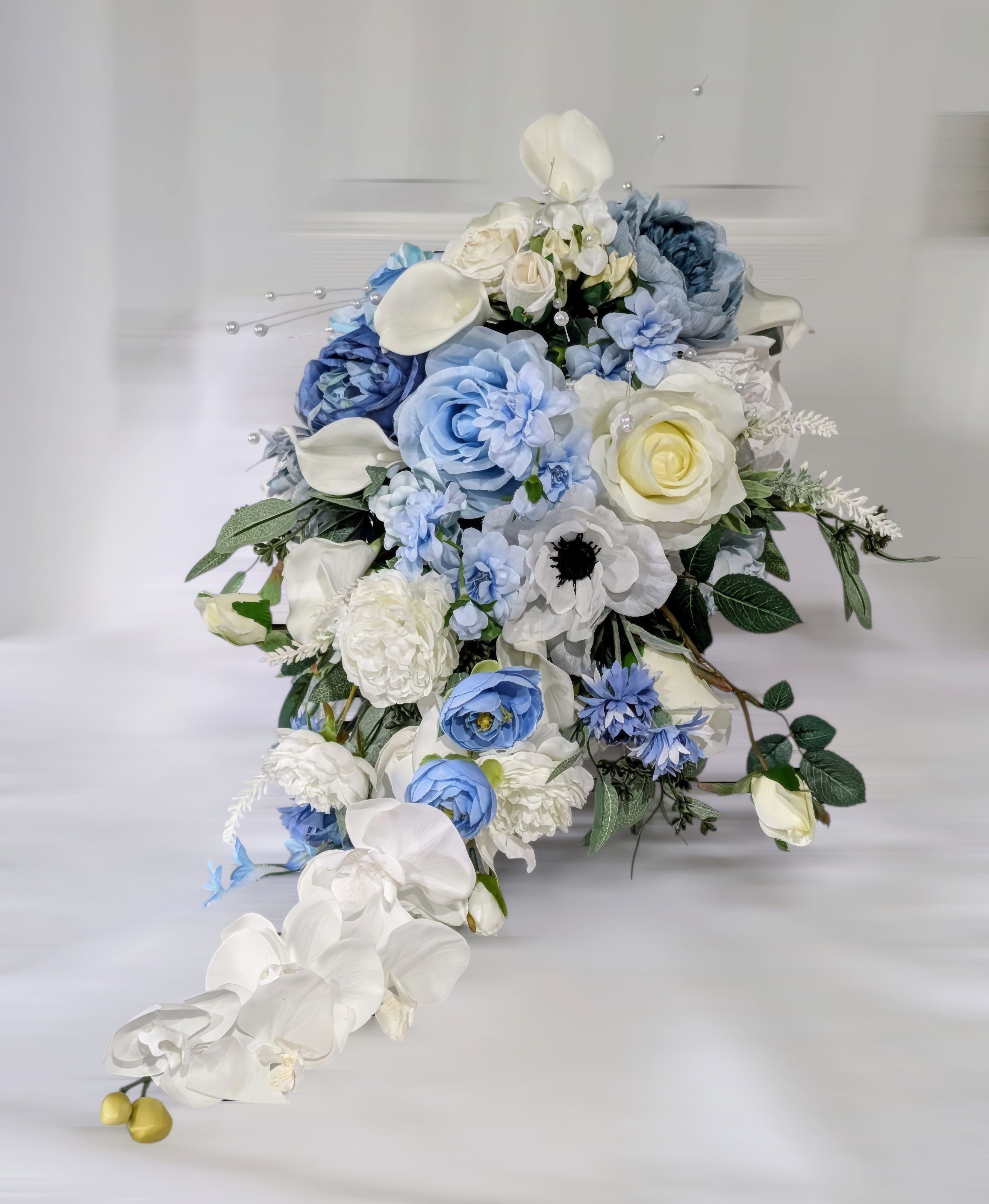 Ceremony arch with floral installation