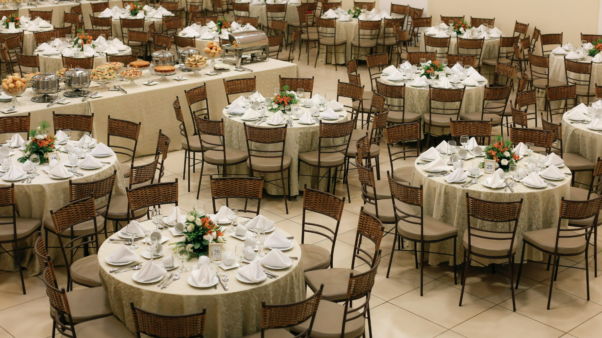 Ceremony ready for guests to arrive