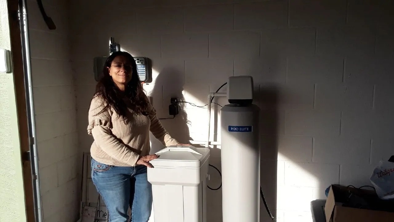 Professional water treatment installation