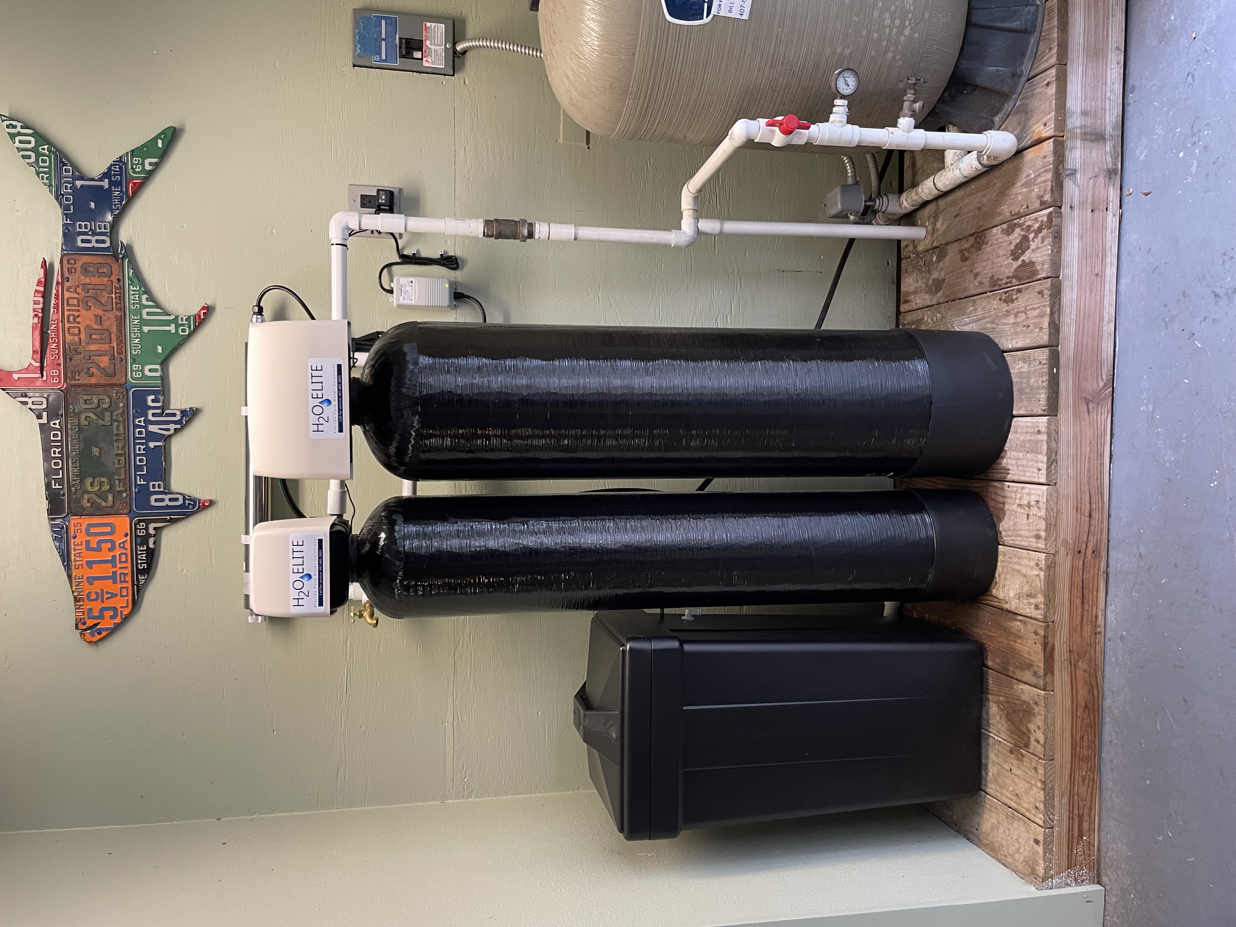 Water quality testing laboratory with samples for contaminant analysis across Florida