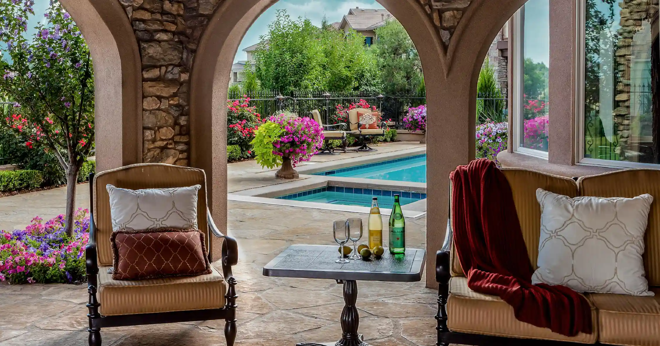 Terra Bella outdoor living space