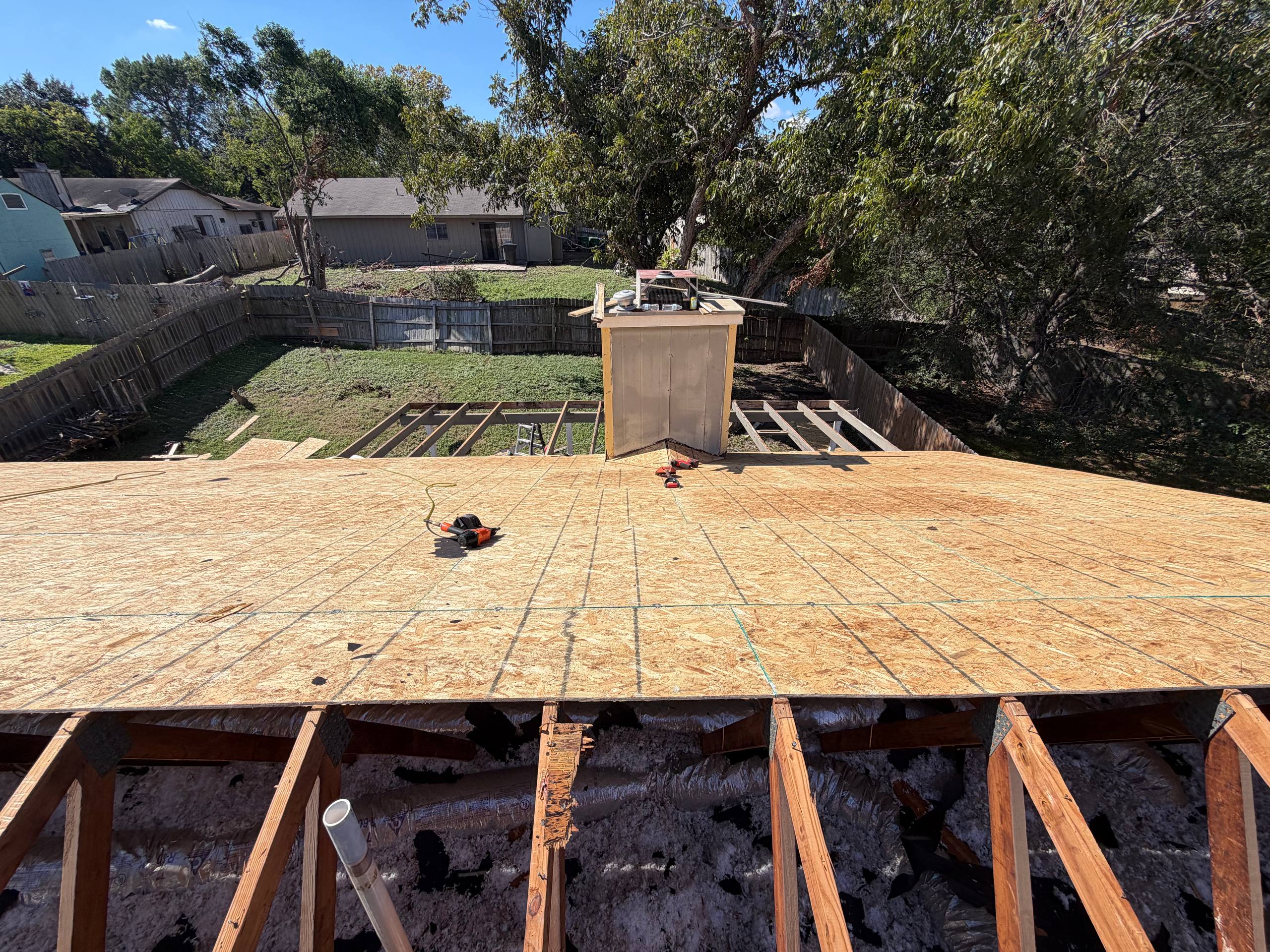 New roof decking installation on San Antonio home