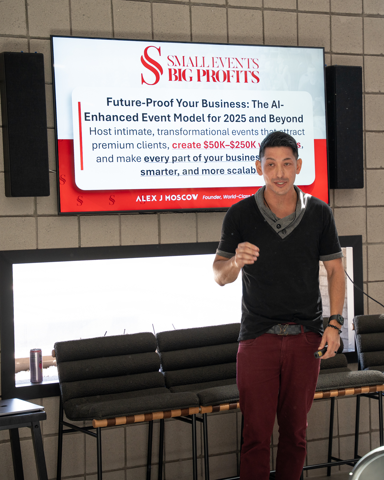 Speaker presenting to audience