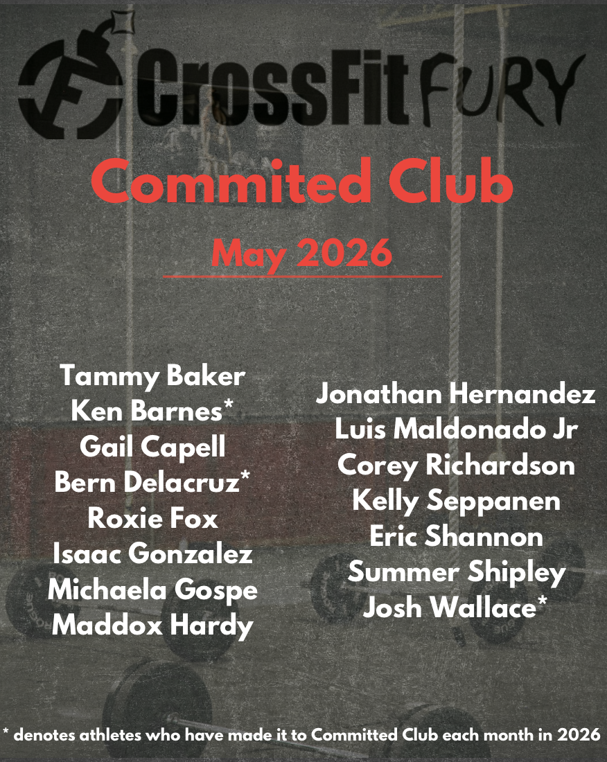 Create a Committed Club logo for a CrossFit gym using barbell and kettlebell graphic with predominately black and red coloring