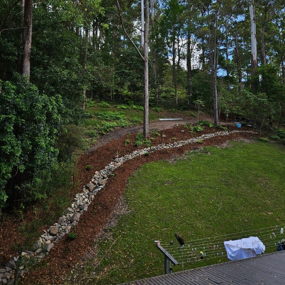 Drainage trench and pipe installation Sunshine Coast