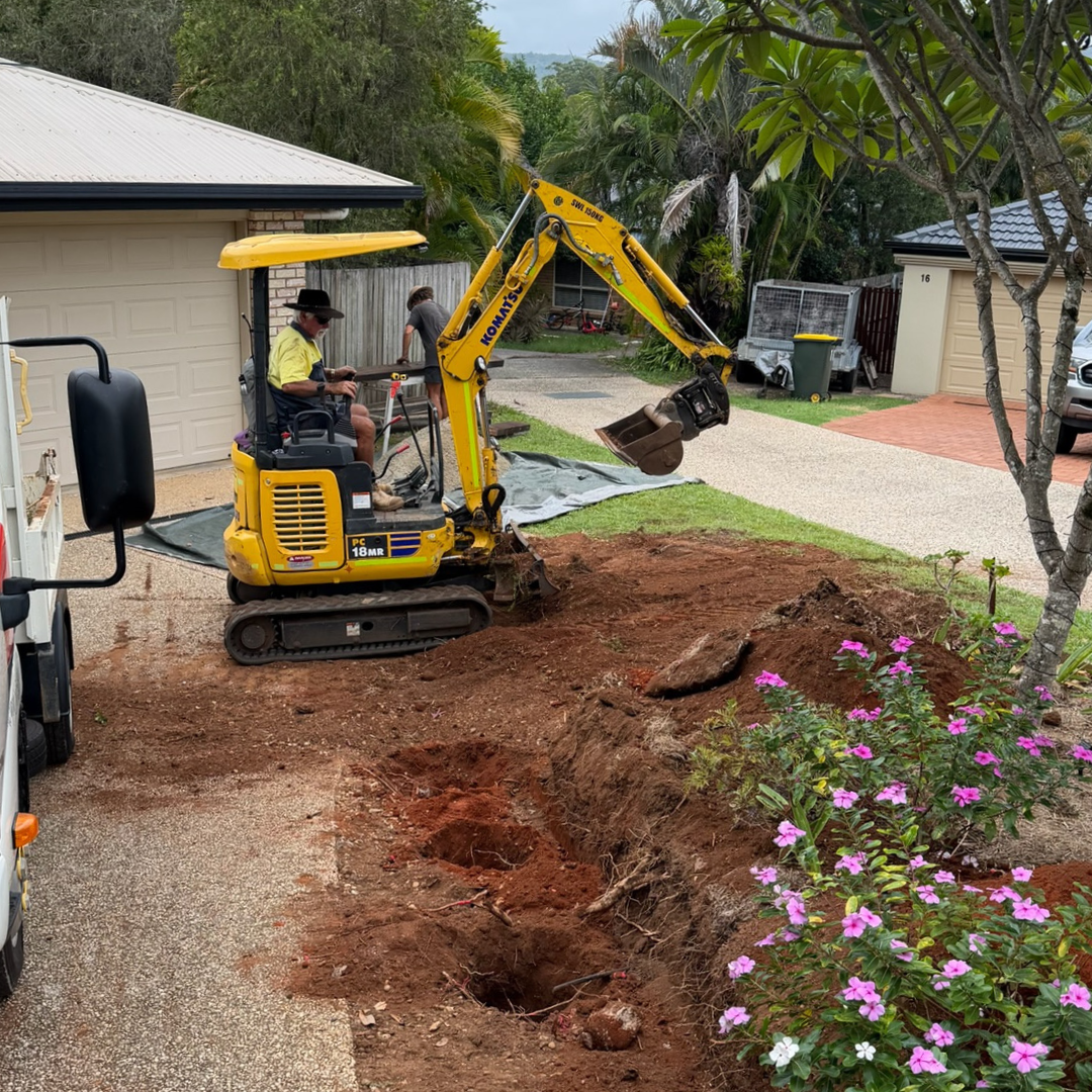 Landscape construction team