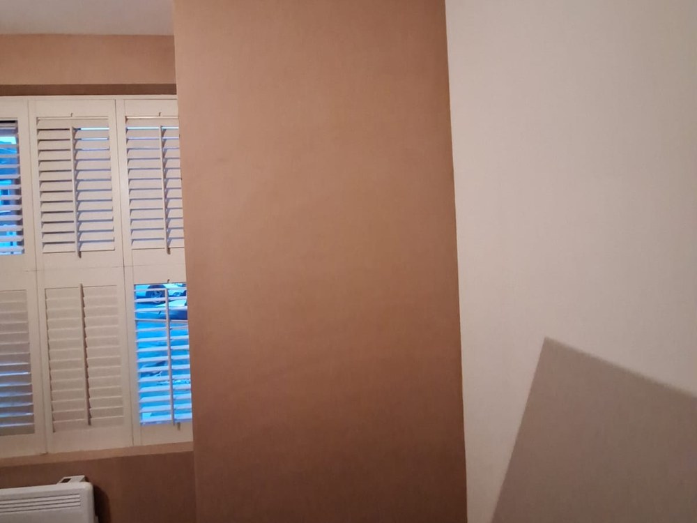Plastering finish detail