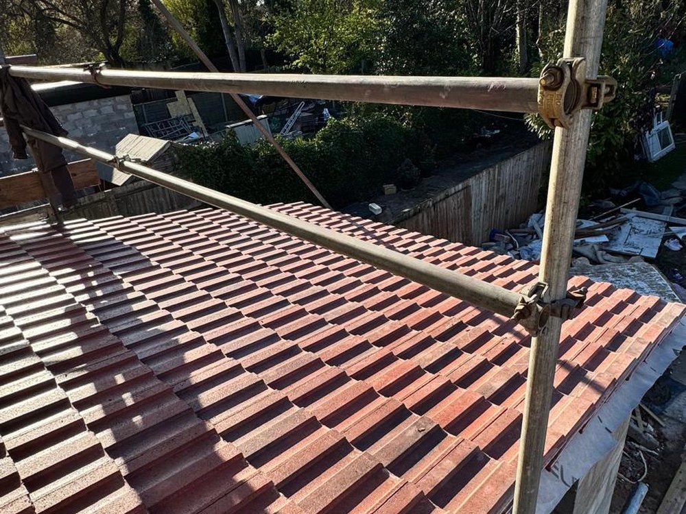 New roof tiling