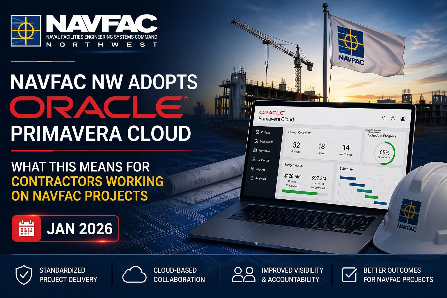 NAVFAC NW adopts Oracle Primavera Cloud graphic
