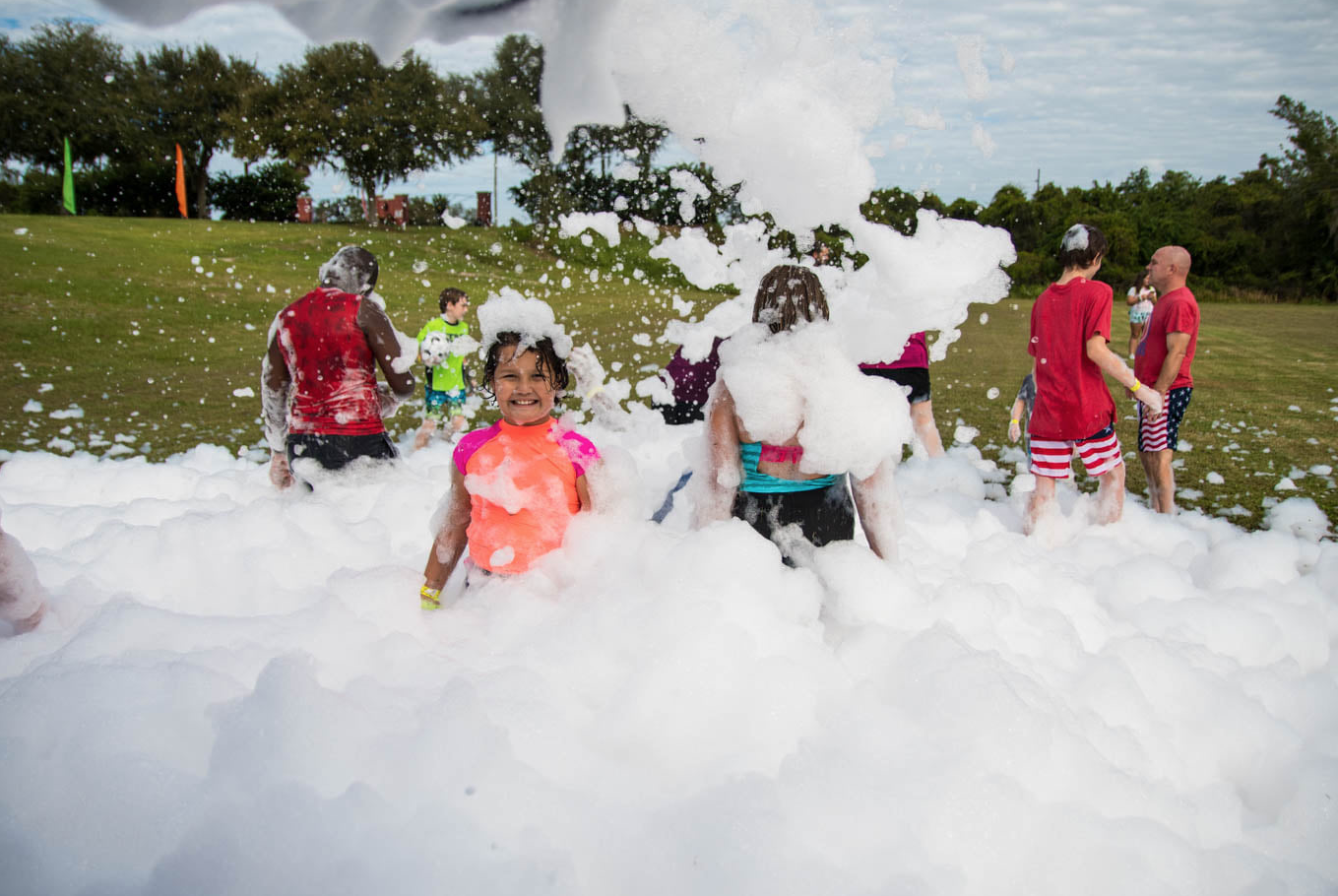 Foam party event