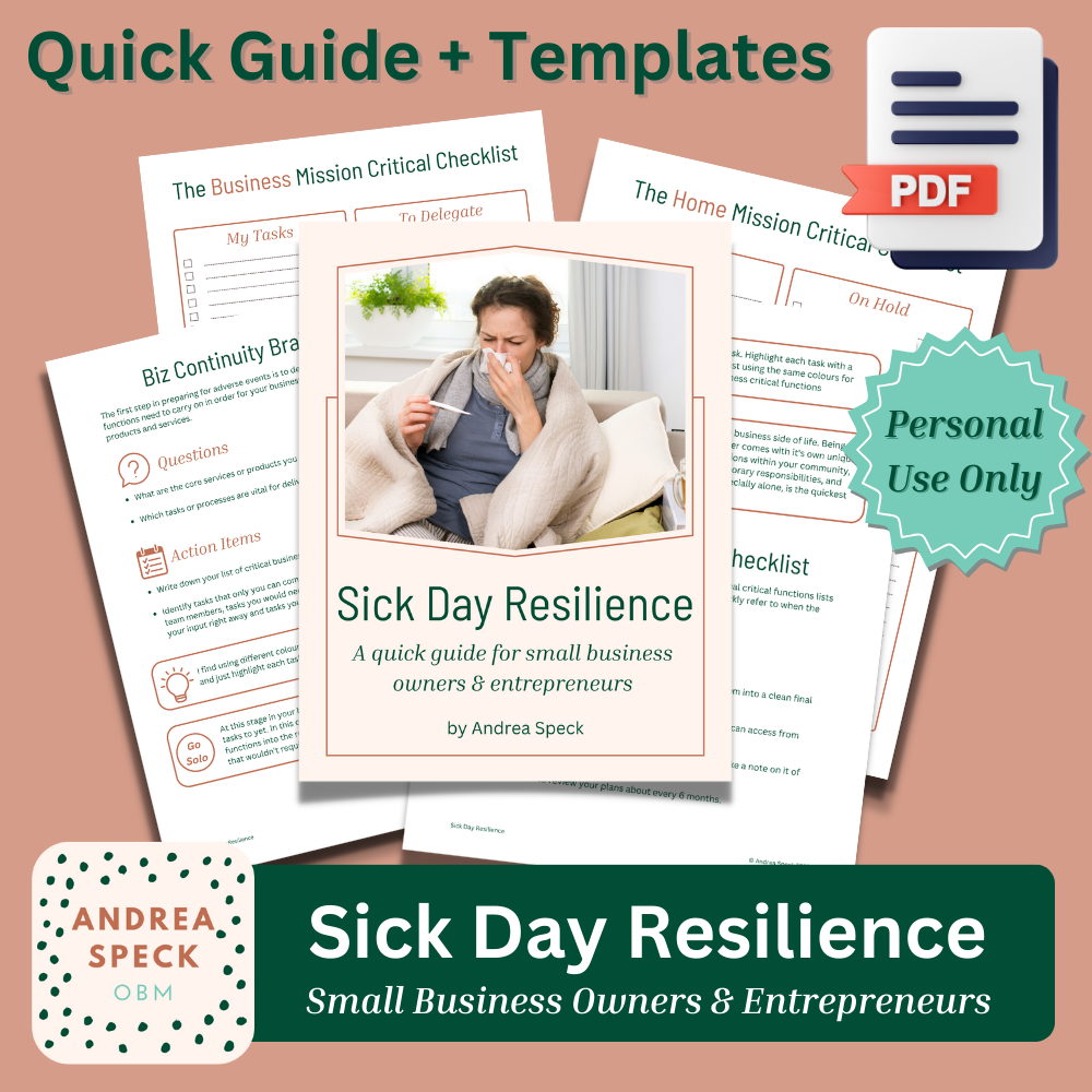 Sick Day Resilience Small Business Owners Entrepreneurs