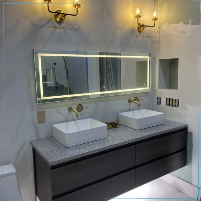 Modern bathroom remodeling in Jersey City, NJ with updated design