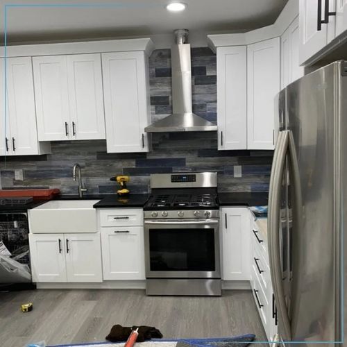 Affordable kitchen remodeling service by Mendoza Constructions Corp in Hoboken, NJ.
