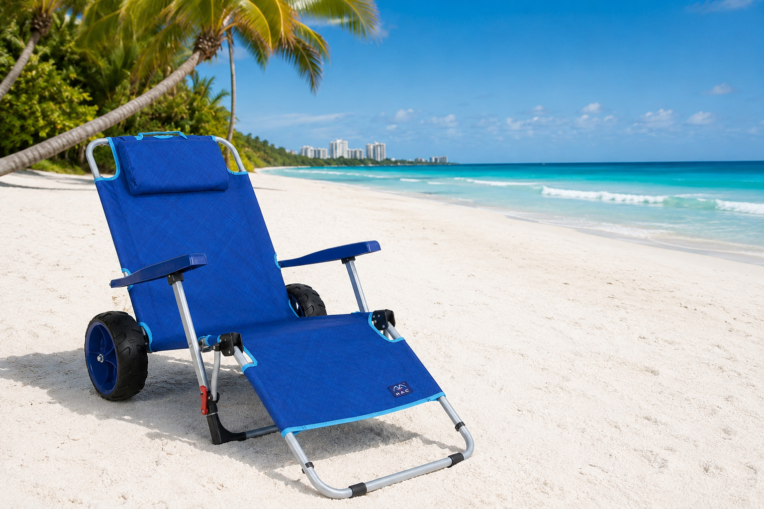 fully open chaise lounge set up on the beach fully open chaise lounge set up on the beach