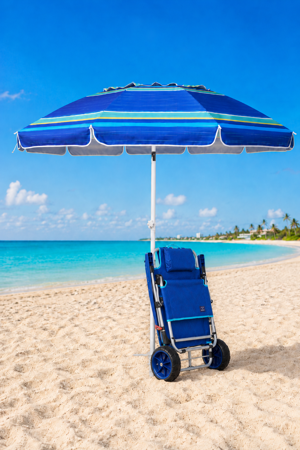 chair folded and compact on the beach chair folded and compact on the beach