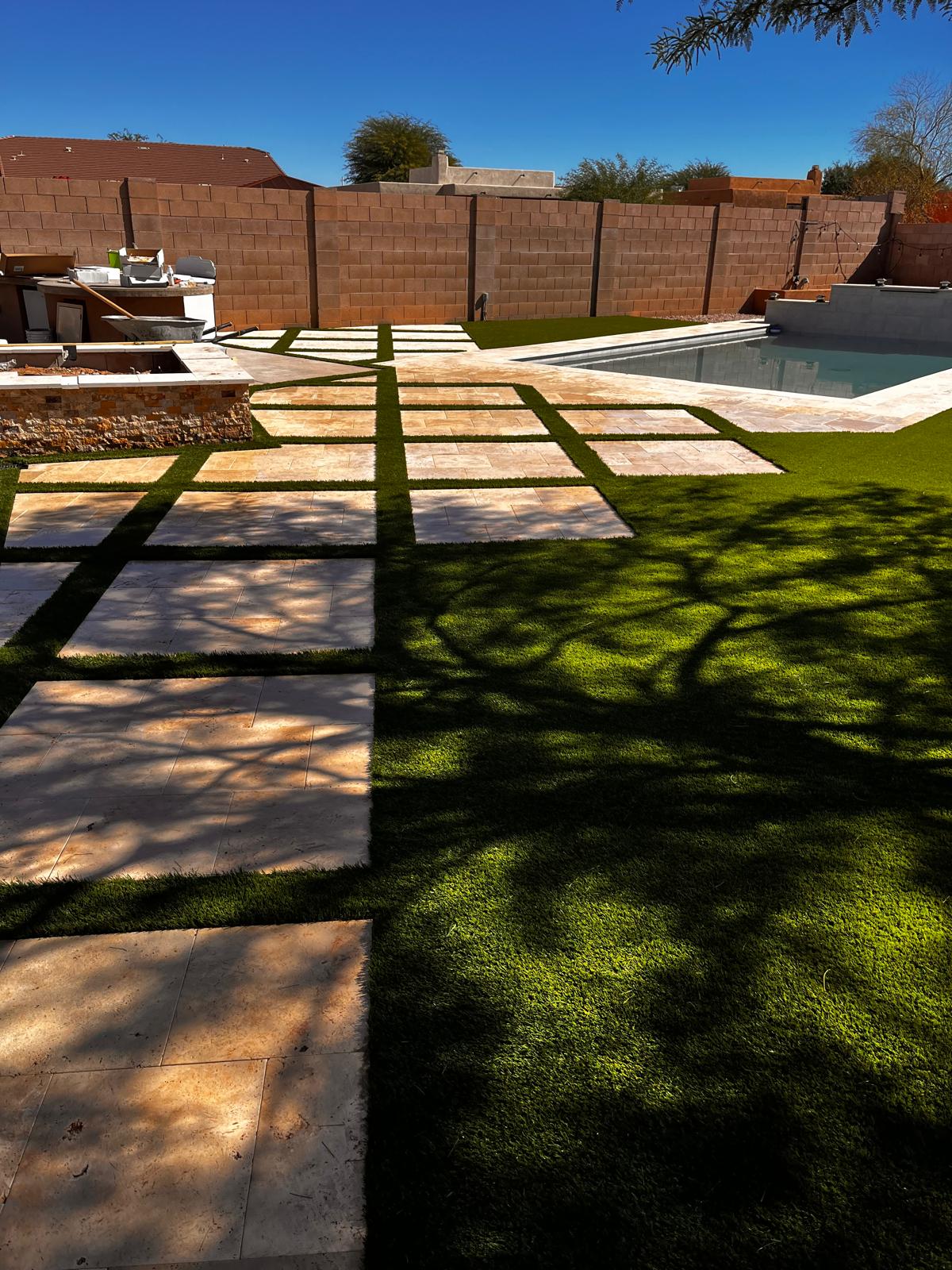 Completed landscaping project — Tucson, AZ