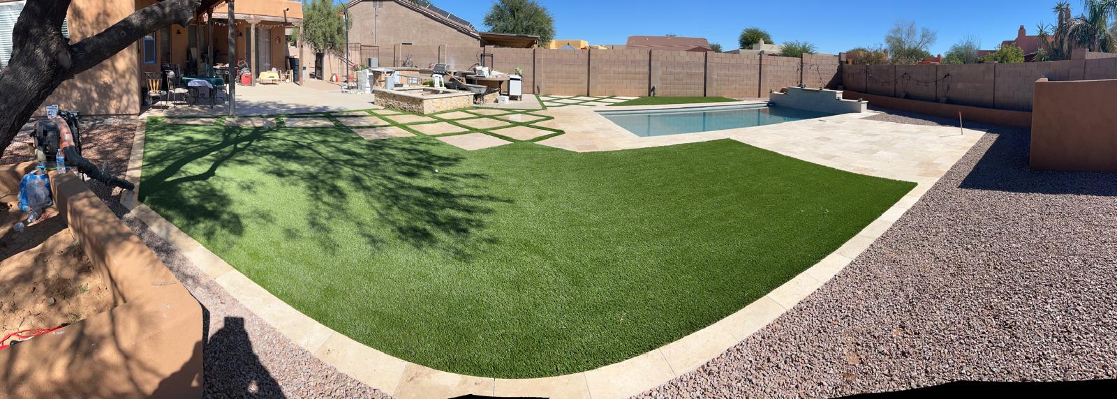 Completed landscaping project — Tucson, AZ