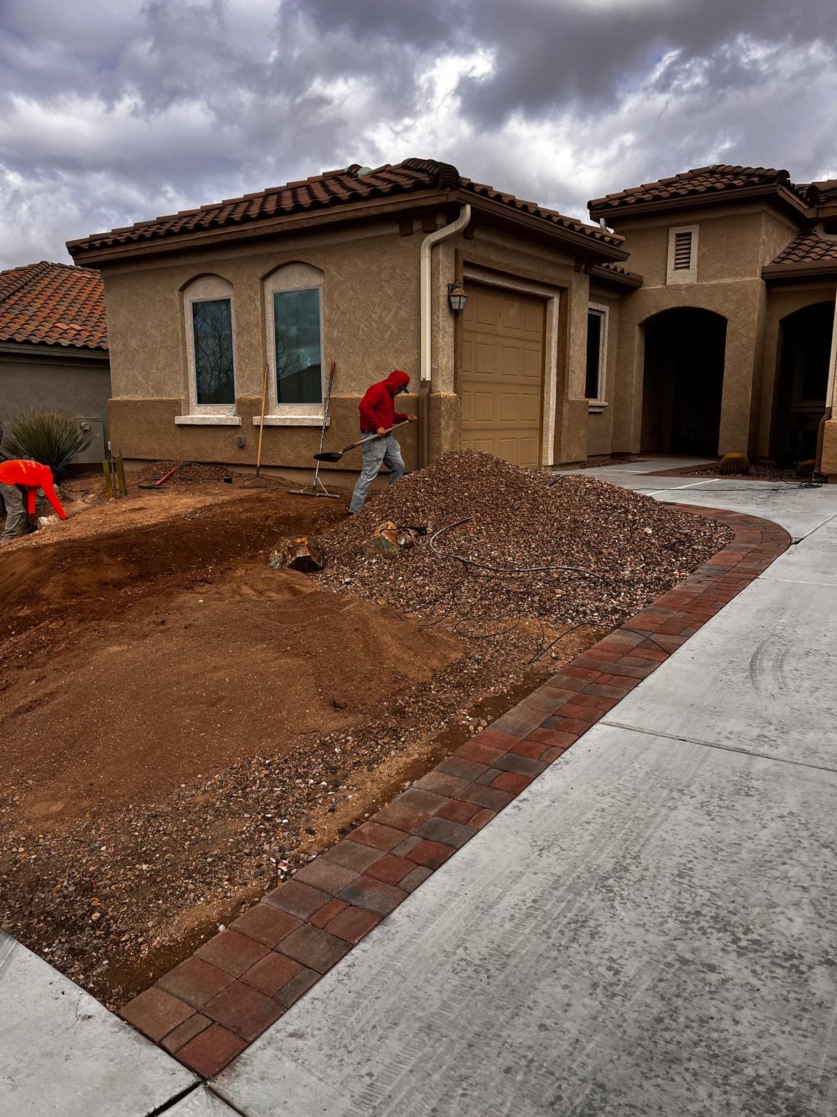 Completed landscaping project — Tucson, AZ