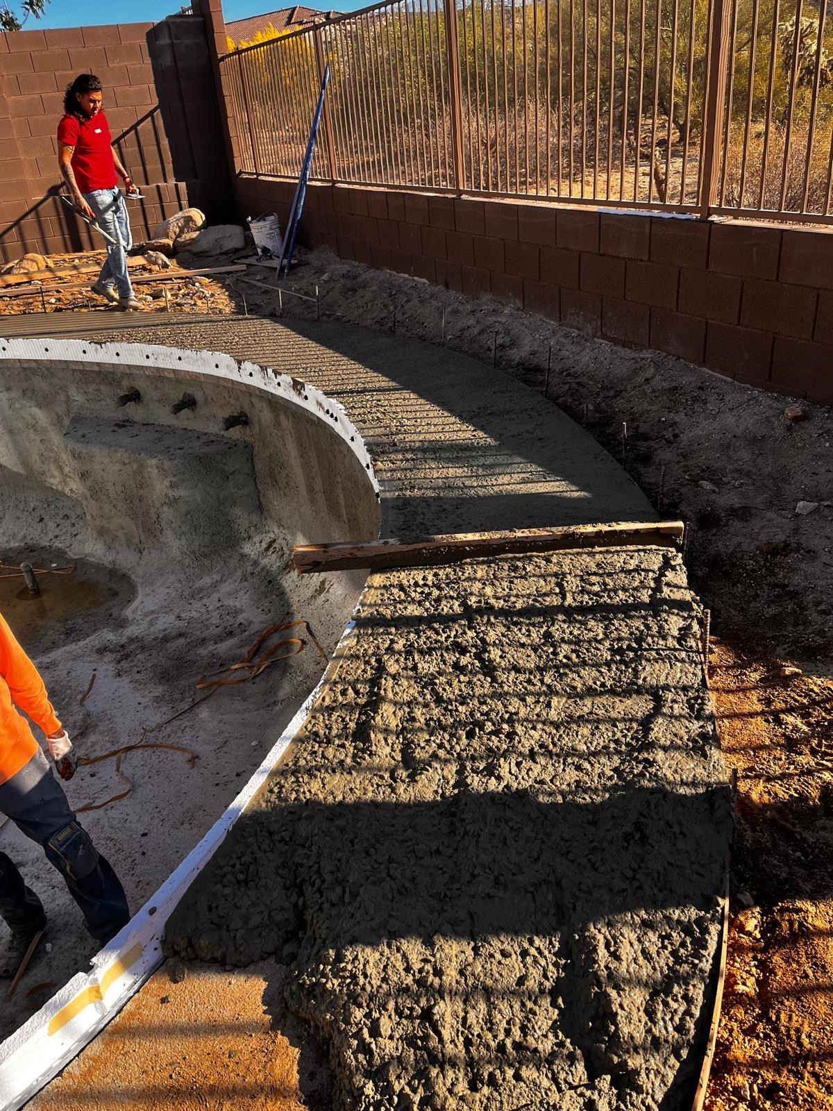At Landscaping & Concrete project in Tucson, Arizona