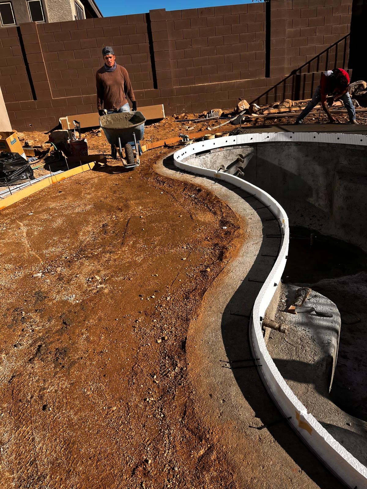 At Landscaping & Concrete project in Tucson, Arizona
