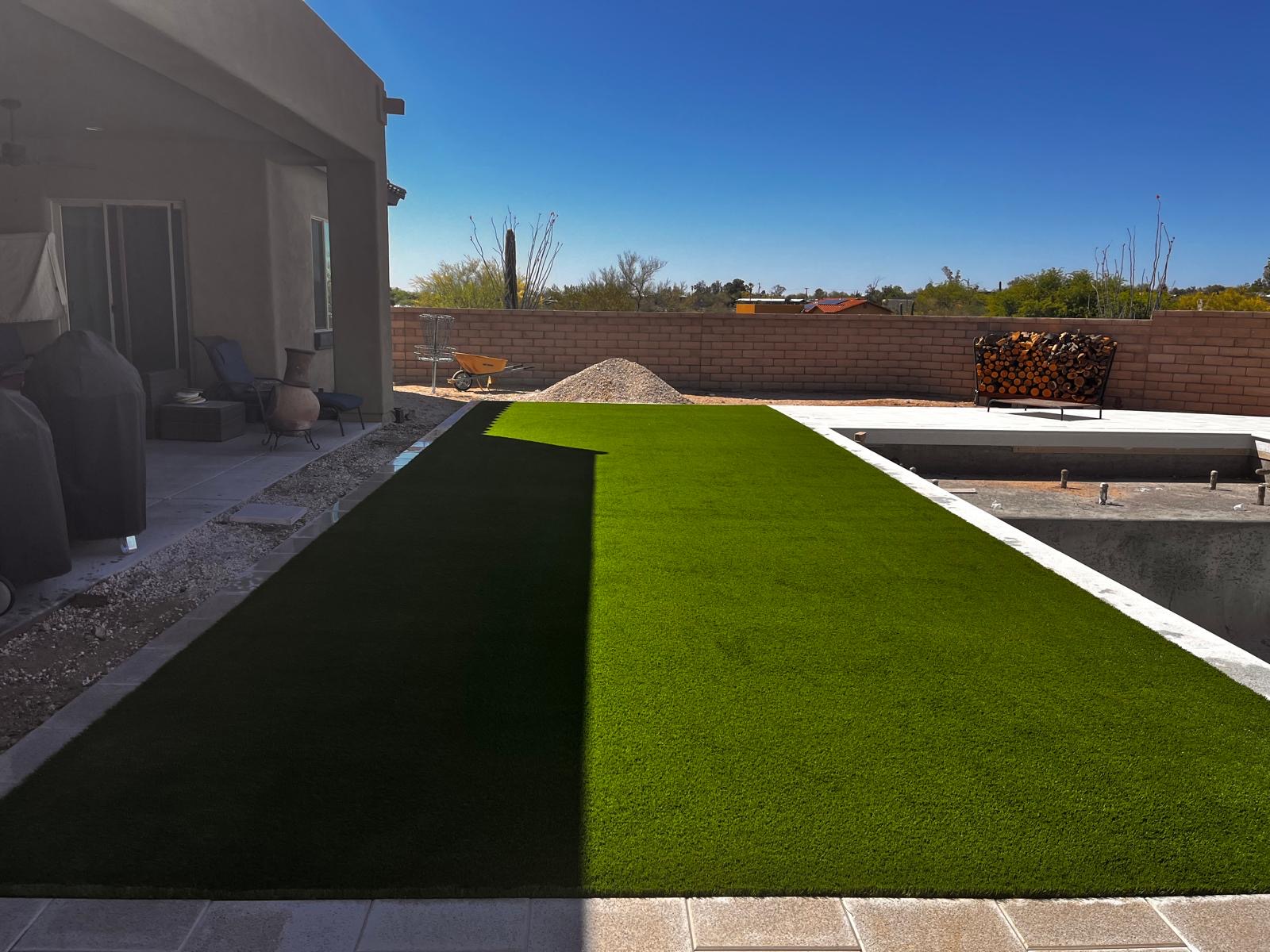 At Landscaping & Concrete project in Tucson, Arizona
