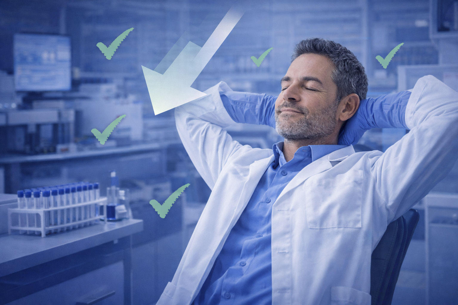 Clinical laboratory newsletter visual