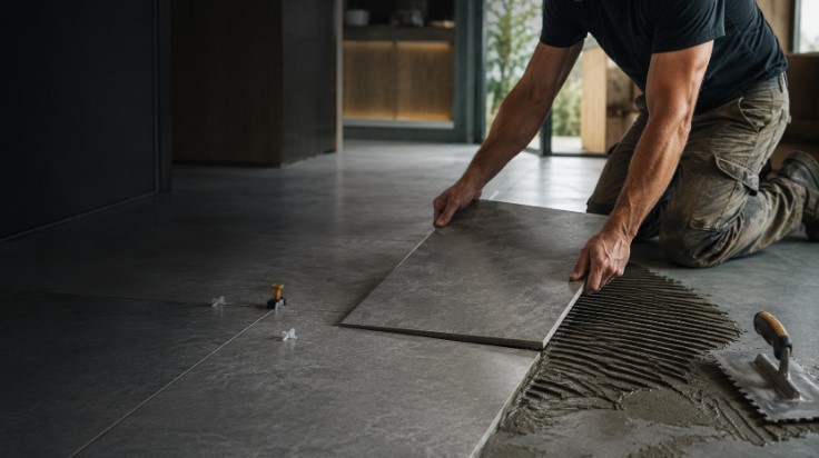 Professional tiling installation by Kamaldien Development Group