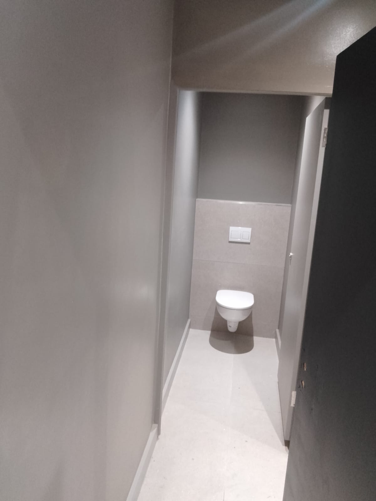 Completed bathroom tiling