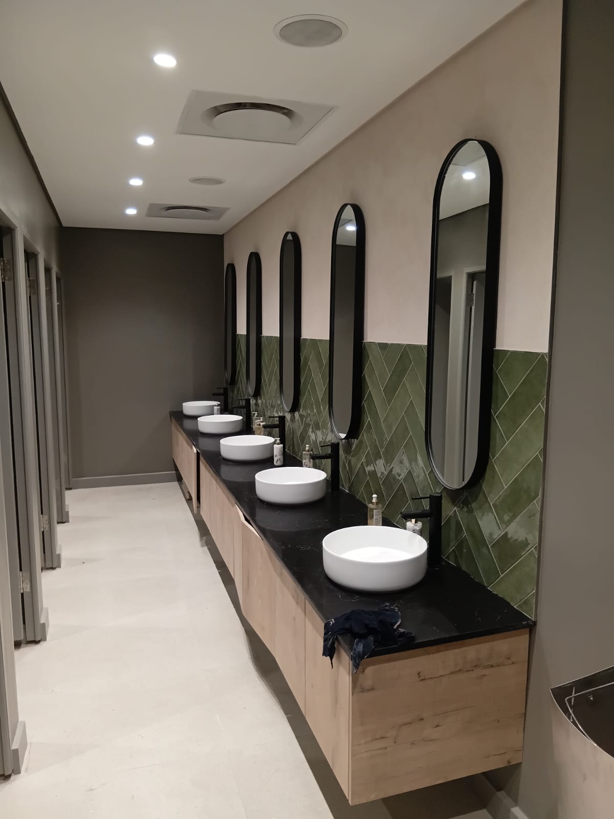 Bathroom tiling installation