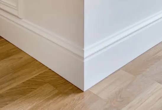 Timber skirting installation