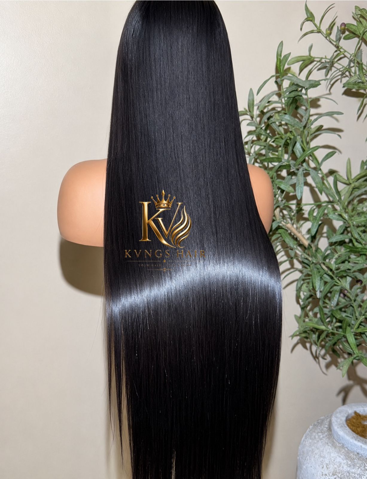 Straight Virgin Hair unit from KVNGS Hair