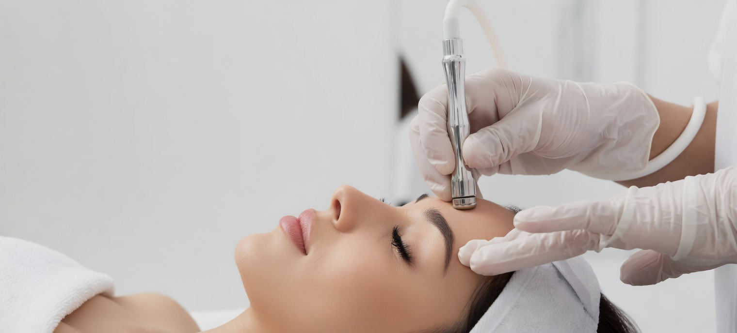 Beauty Medical aesthetic treatment in progress