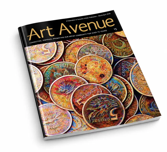 Art Avenue magazine with Meeta's painting Treasured Memories on the cover