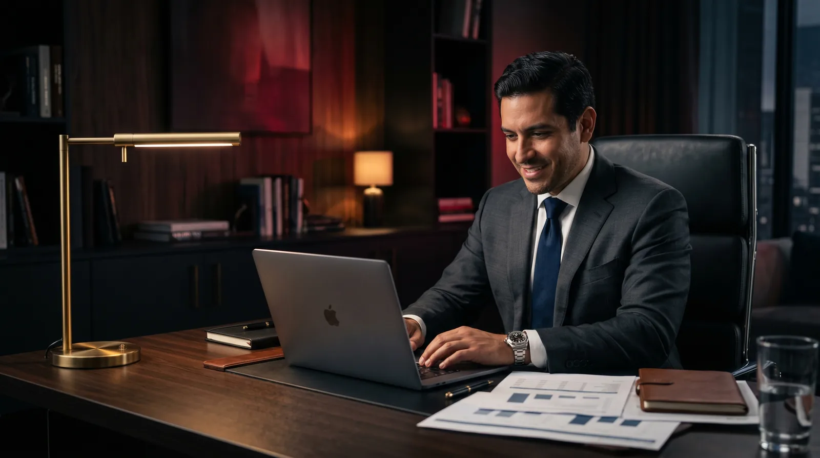 Asesor financiero RJR Consulting en oficina, Lubbock Texas