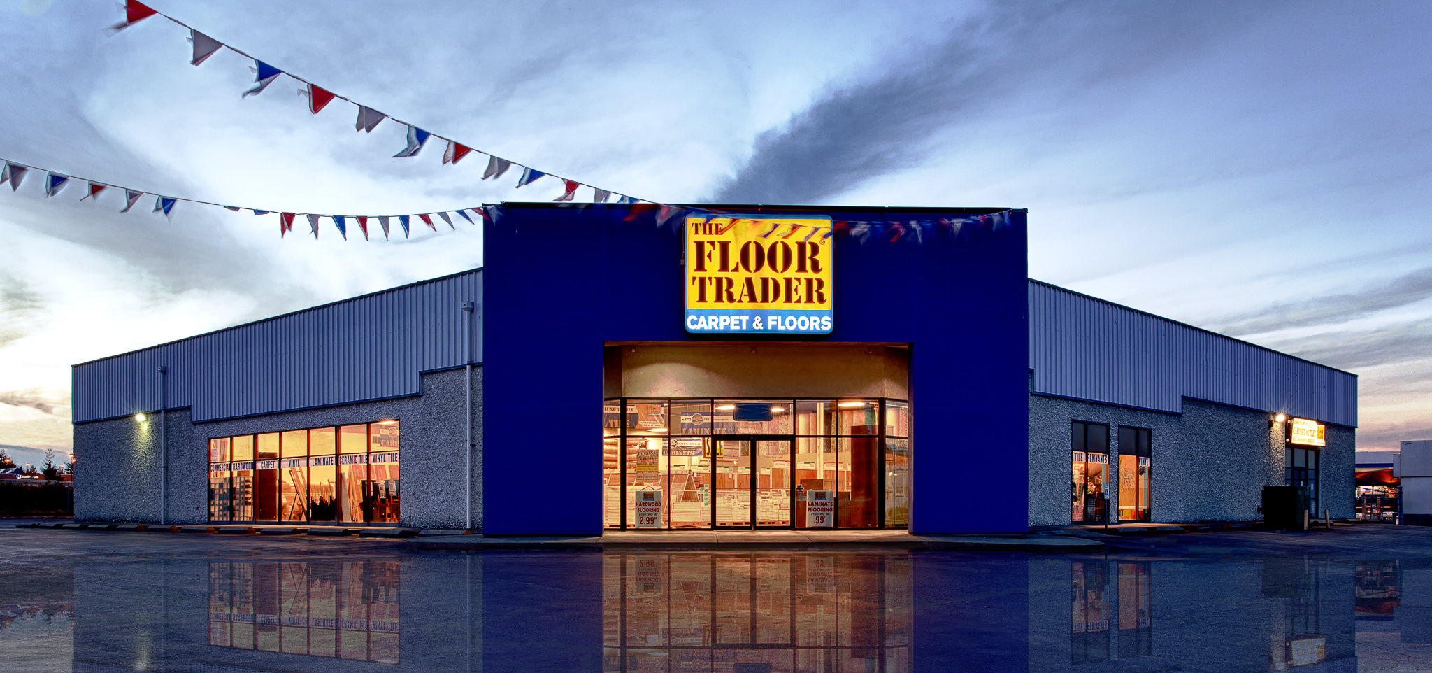 The Floor Trader Outlet storefront on S Hosmer St in Tacoma