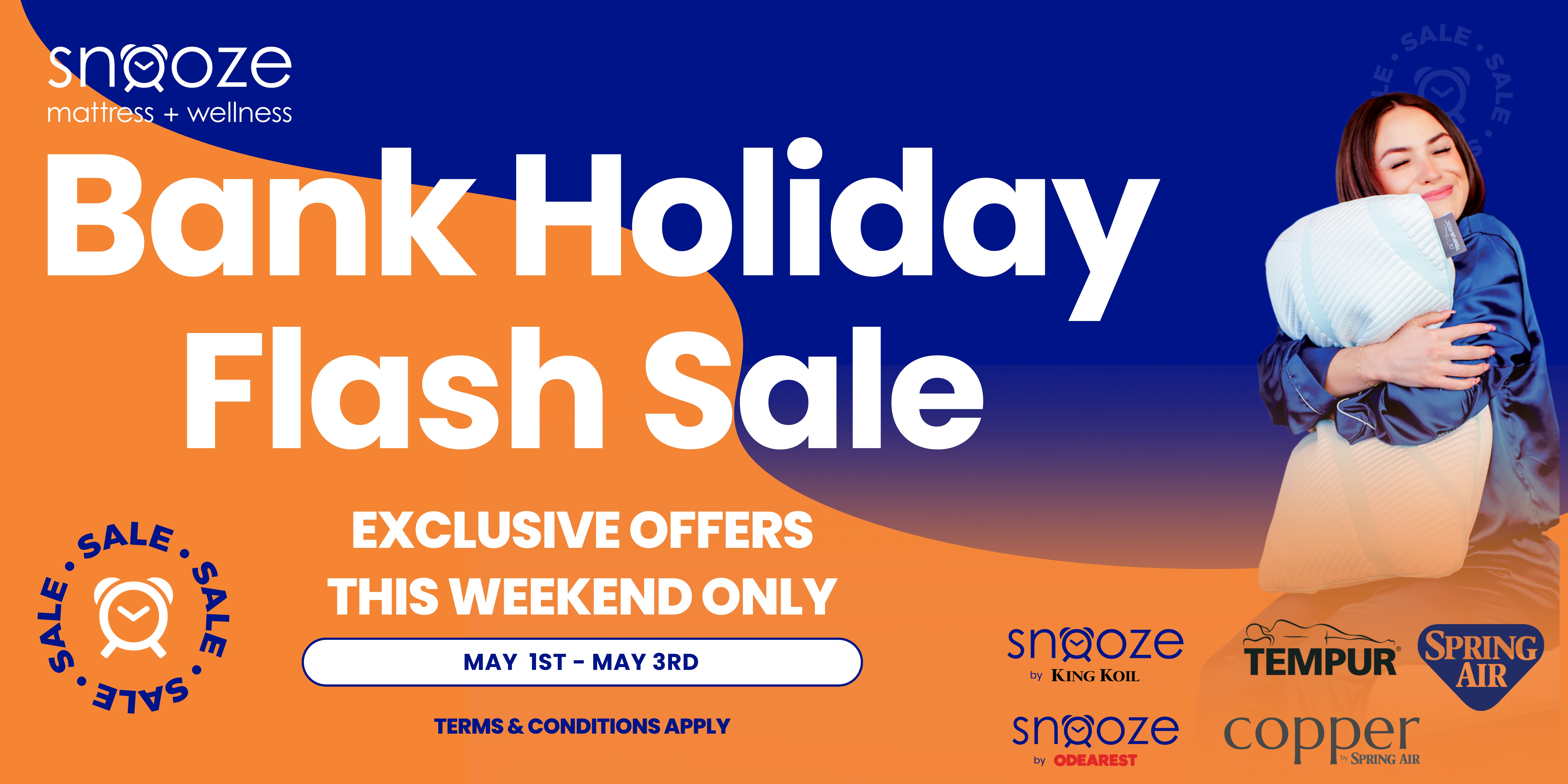 Snooze Mattress Cork Bank Holiday Flash Sale — exclusive offers May 1st to May 3rd