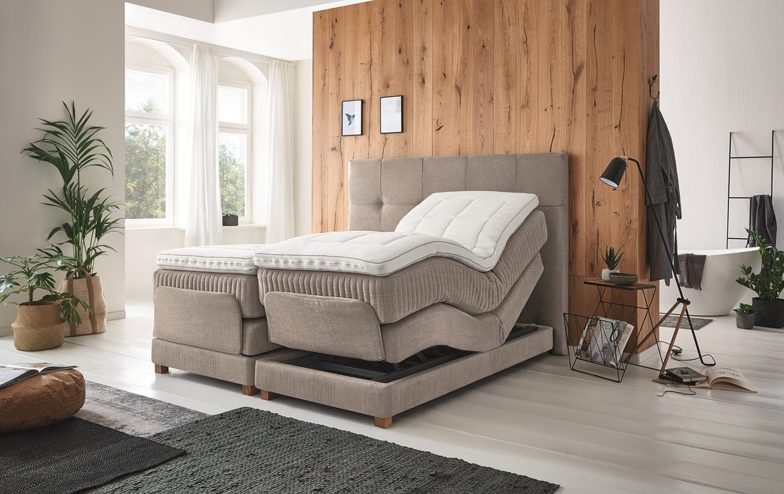 Kamjo Tallinn motorised adjustable bed, head raised
