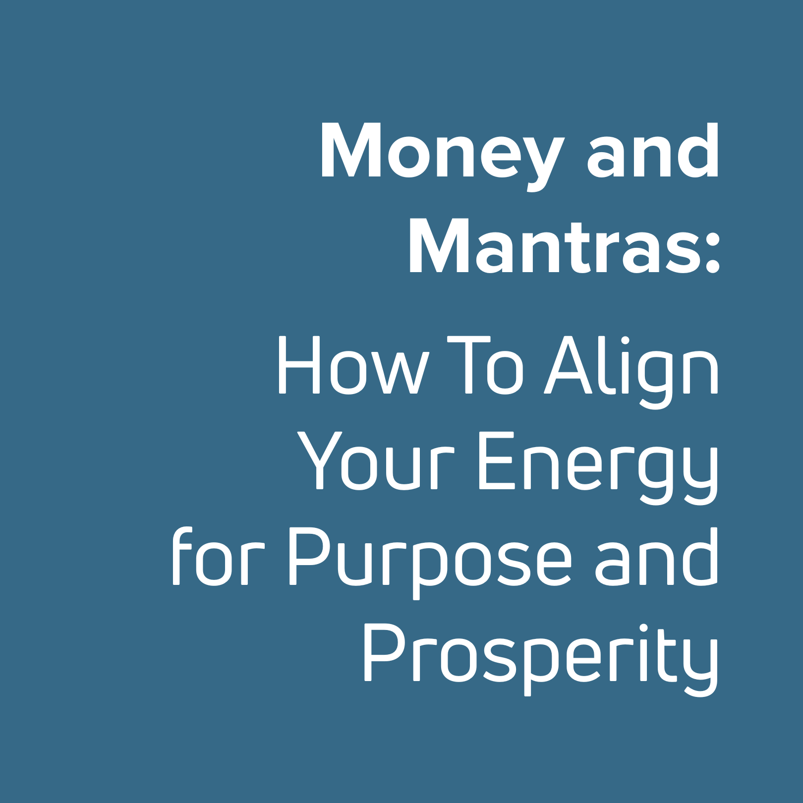 Money and Mantras podcast cover