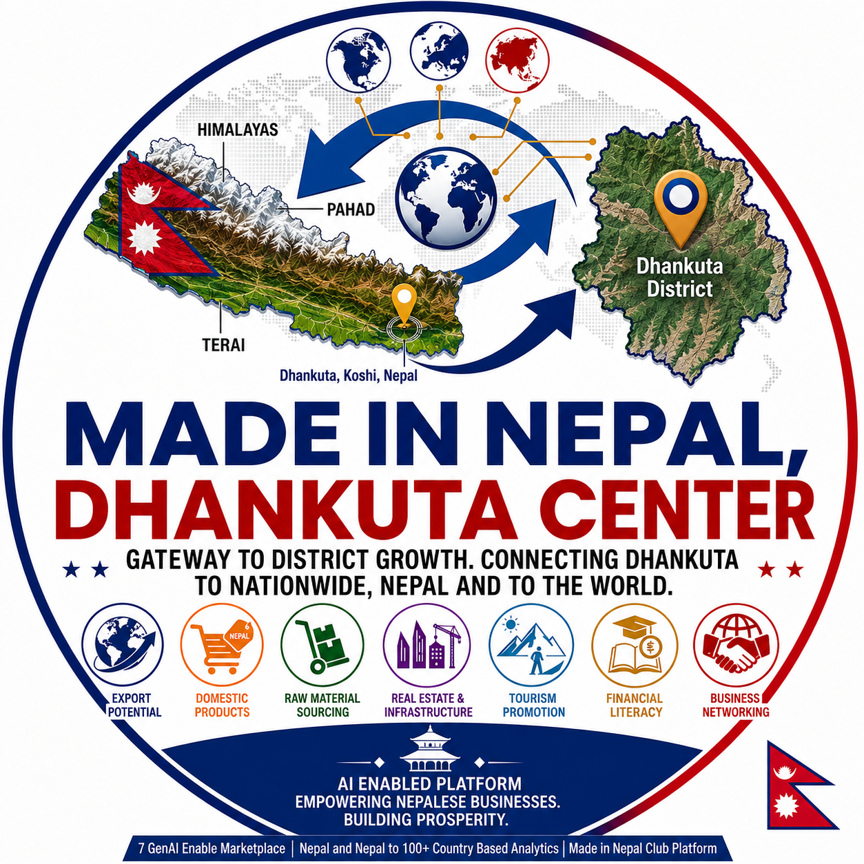 Made in Nepal, Dhankuta Center Logo