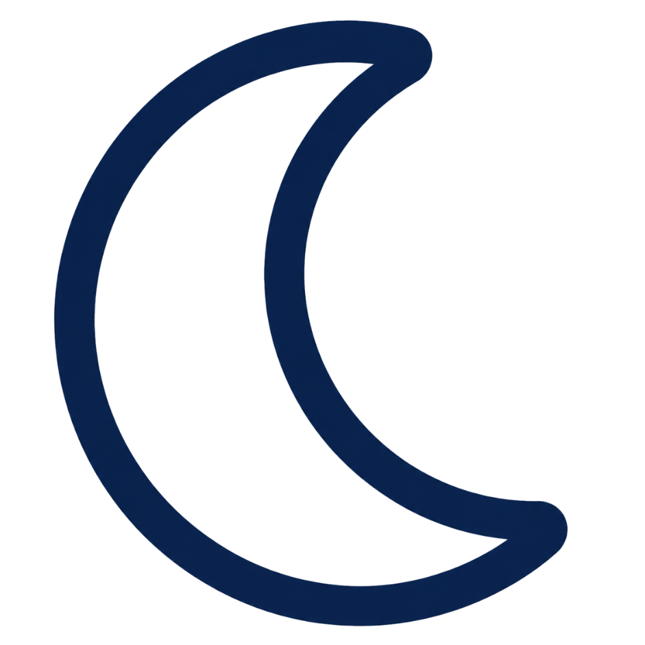 Evening appointment icon