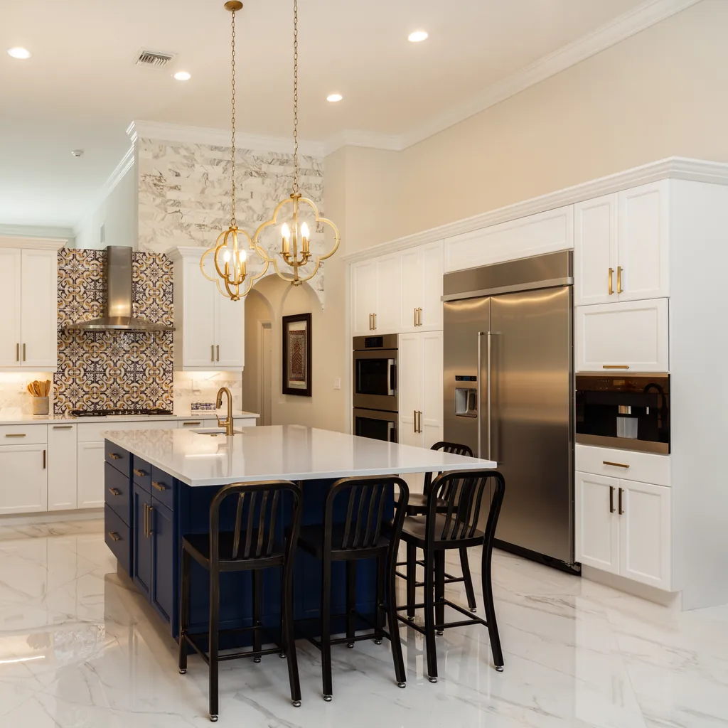 Kitchen remodeling in Charlotte, NC with updated cabinets and counters