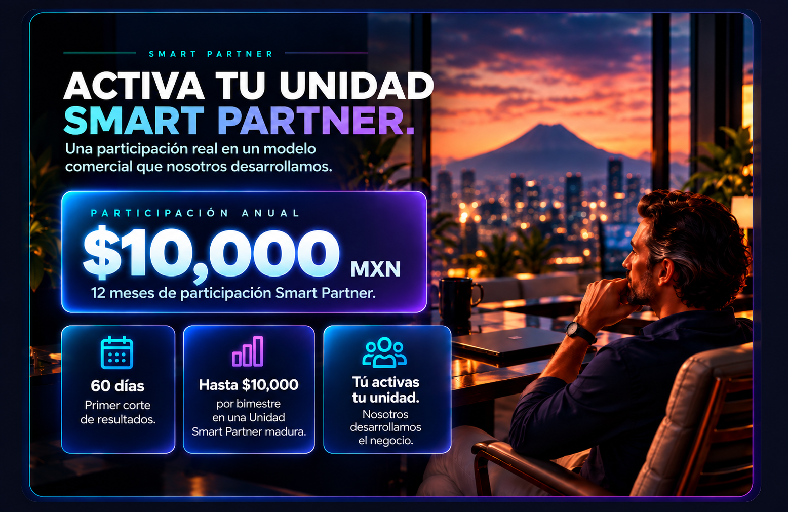 Activa tu Unidad Smart Partner por 10,000 pesos