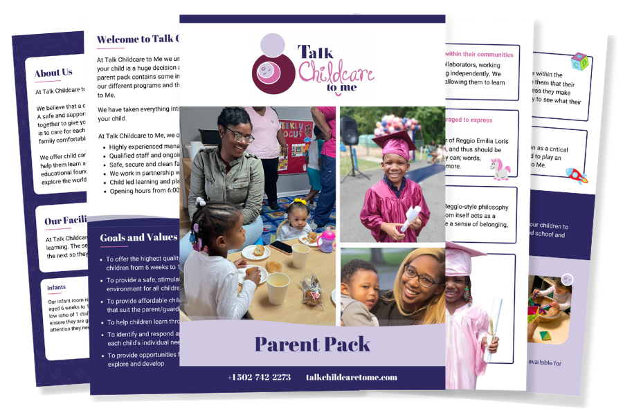 parent pack from  Talk Childcare to me